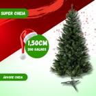 Árvore De Natal 200 Galhos 150cm Decoração Pisca Led