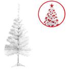 Árvore De Natal Branca Pinheiro Canadense - 60cm - Natal