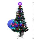 Árvore De Natal De Led E Fibra Ótica 90cm