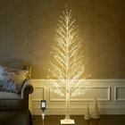 Árvore de Natal Iluminada White Alpine Hairui - 6FT com 810 Luzes LED