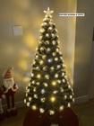 Árvore de Natal LED Fibra Ótica Cristal 90Cm Luzes Multifunc - MultiA