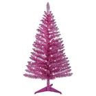 Árvore de Natal Leeheeyee iluminada rosa artificial 120cm