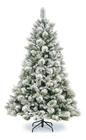 Árvore De Natal Luxo Pinheiro Verde Com Neve E Pinha 1.20m 214 Galhos Aw212