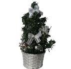 Àrvore de Natal Mini com Vaso Prata para Decoração/Enfeite/Festa