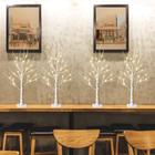 Árvore de Natal PEIDUO 60cm com luzes LED White Birch 4PK