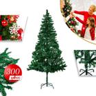 Árvore De Natal Pinheiro 300 Galhos 1,50 Metros Verde - Arvore Luxo Cheia Grande 1,50m Premium Decoração