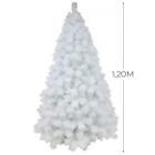 Árvore De Natal Pinheiro Branca Luxo 1,20m 170 Galhos A0112b Chibrali