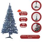 Árvore De Natal Pinheiro Luxo Flocada 100 Galhos 1,20 Cm