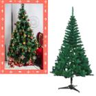 Arvore de Natal Pinheiro Verde 1,2 Metros 120cm 120 Galhos acompanha Pisca Pisca 100 Leds