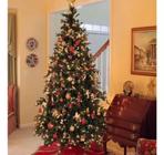 Árvore De Natal Pinheiro Verde 1,80 Grande E Cheia Luxo 800 galhos - BR