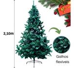 Árvore De Natal Pinheiro Neve Luxo 2,10m 566 Galhos A0321n