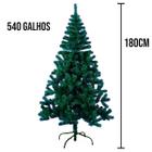 Arvore De Natal Verde Pinheiro 180cm 540 Galhos Pé De Ferro Luxo