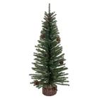 Árvore de Natal Vickerman Caramel Pine 60cm com Base de Madeira