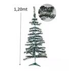 Arvore Natal 120cm 108 Galhos Neve Nevada Decoração Pinheiro