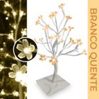 Árvore Natalina Cerejeira 24l BQ ou BF Top Luxo 32cm Presente Festa Merry Christmas Apartamento temporada Presépio cordão lembrancinhas de natal