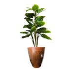 Arvore planta Copo de Leite Flores Realista Folhagem com Vaso - Agiani Shop