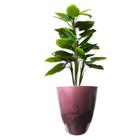 Arvore planta Copo de Leite Flores Realista Folhagem com Vaso - Agiani Shop