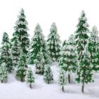 Árvores modelo Skylety Mini Snow Pine 5-15 cm 35 peças