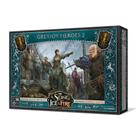 As Crônicas de Gelo e Fogo Tabletop Miniaturas Jogo Greyjoy Heroes Unit Box 2 Jogo de estratégia para adolescentes e adultos Idade 14+ 2+ Jogadores Tempo médio de reprodução de 45 a 60 minutos Feito por CMON Multi Color SIF910