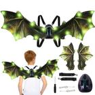 Asa Dinossauro Brinquedo Infantil Dinosaur Wings Led Recarregavel Fantasia Festas