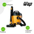 Aspirador de Pó e Água Wap 1400W GTW 10 - Amarelo e Preto 110v