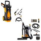 Aspirador Pó/Água GTW Inox 20L 1600W 220V + Lavadora de Alta Pressão WAP Premier 2600 127V - WAP