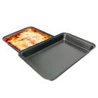 Assadeira Antiaderente 42x28cm Forma Bolo Lasanha Pão Caseiro Retangular Teflon Grande Kit Assar