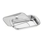 Assadeira Cosmo Retangular Inox Tampa de Vidro 61315/394 Tramontina