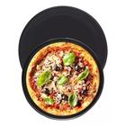 Assadeira Forma Redonda Pizza Aço Carbono Escuro Lyor 37Cm