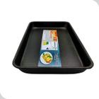 Assadeira Forma Retangular Pequena Teflon Preta Rasa Jolly