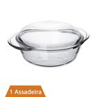 Assadeira Terrina Marinex Redonda 2,8 Base 1,9L Tampa 0,9L