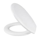 Assento Almofadado Plus Slim Oval Branco Tampa Vaso Marcas