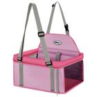 Assento Carro Cães 10kg Transpet Tubline Cadeira Rosa