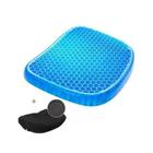 Assento de Gel Silicone Almofada Ortopédico Egg Sit com Capa