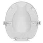 Assento Elevado com Trava e com Tampa Branco 13cm