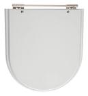 Assento Laqueado Calypso Cinza Claro 42X4X52Cm