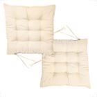 Assento Para Cadeira Futton Maio C/Fitas Para Amarrar Em Bancos Banquetas Cadeiras Pallets Sofá 40x40cm Futon Com Diversos Modelos