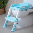 Assento para cadeira sanitária Potty Training EGREE dobrável azul-branco