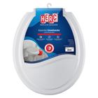 Assento para Vaso Sanitário Universal Oval Cinza Claro Envolvente Ideale Herc