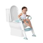 Assento Redutor Com Escada Azul Trono Infantil Buba Baby