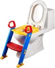 Assento Redutor Infantil Multmaxx Com Escada Para Vaso Sanitario Colorido