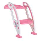 Assento Redutor New Style Infantil Dobrável Fácil De Guardar Degrau Integrado Até 50kg 3 Anos KaBaby Rosa - 22008R