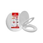 Assento Sanit Elevado Oval 7,5cm Almofada com Tampa Mebuki