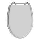 Assento Sanitário Absolute Sterling Silver (Cinza Claro) Tampa para Vaso Ideal de Madeira Laqueada - SICMOL