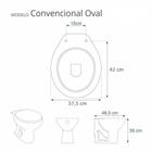 Assento Sanitário Almofadado Astra Convencional Oval Universal Vermelho