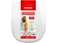 Assento Sanitário Almofadado com Tampa - Mebuki Retangular Branco