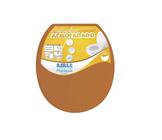 Assento Sanitário Almofadado Plastilit Oval Caramelo