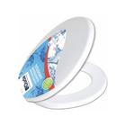 Assento Sanitário Almofadado Universal Oval Duda Branco