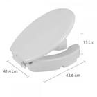 Assento Sanitario Astra Com Acessibilidade Elevado 13,0Cm Com Trava Arco E Tampa - Tae13/T