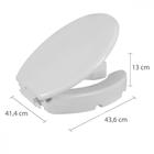 Assento Sanitario Astra Com Acessibilidade Elevado 13,0Cm Com Trava Arco E Tampa - Tae13/T